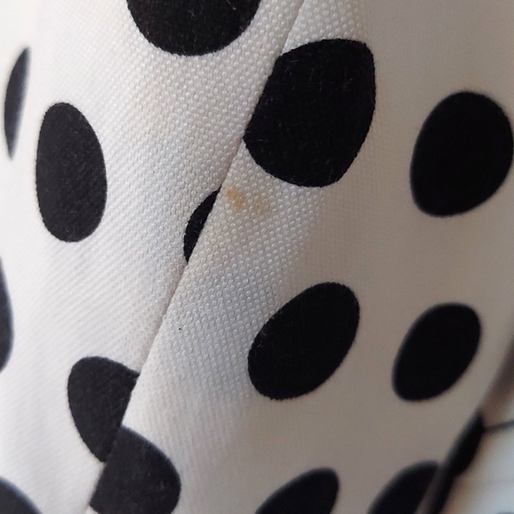 Talbots Petites White and Black Polka Dot Silk Blend Blazer Size 4P - Picture 10 of 16